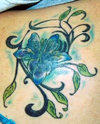 Below are some free tattoo designs and patterns of Hawaiian flower tattoos.