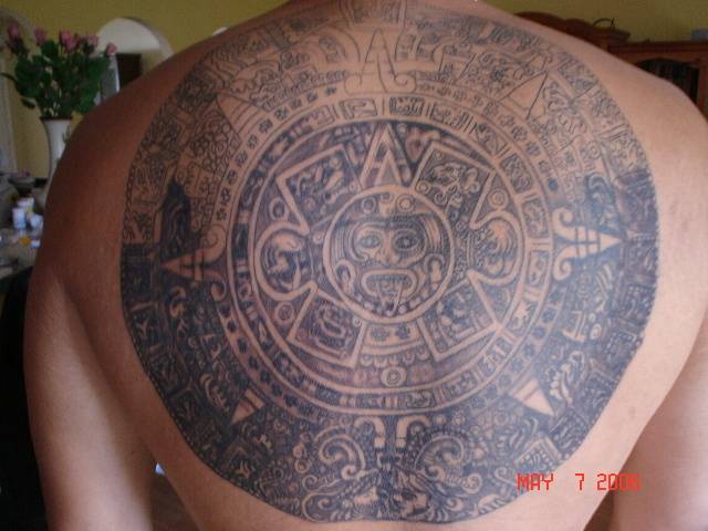 There were many ancient tribes that showed art through tattoos. The Aztec 