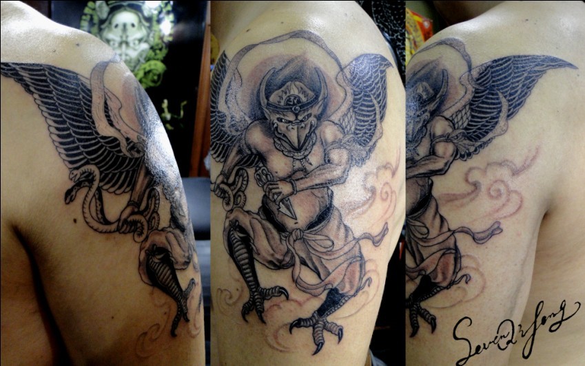 To many folks, demon tattoos have significant negative connotations; 