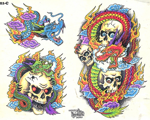 tattoo flash drawings