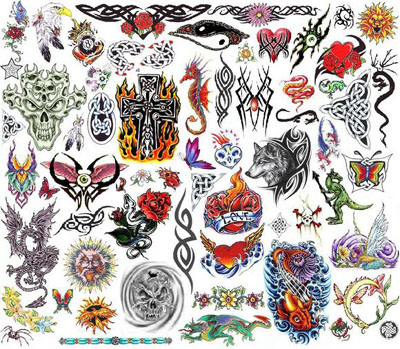 2006qm Bullseye 2006 Monster Collection Tattoo Flash Set