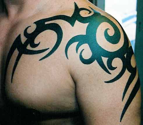 upper back tattoo to be so oddly positioned that it sticks out like a