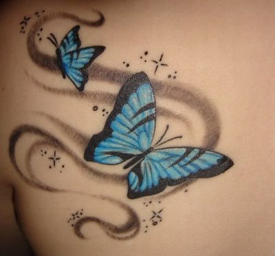 Free Tattoo Designs | Huge Tattoos Gallery Angel, Butterfly