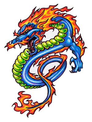 Free Dragon Tattoo Flash 01 – Printable Tattoo Designs | Tattoo4U
