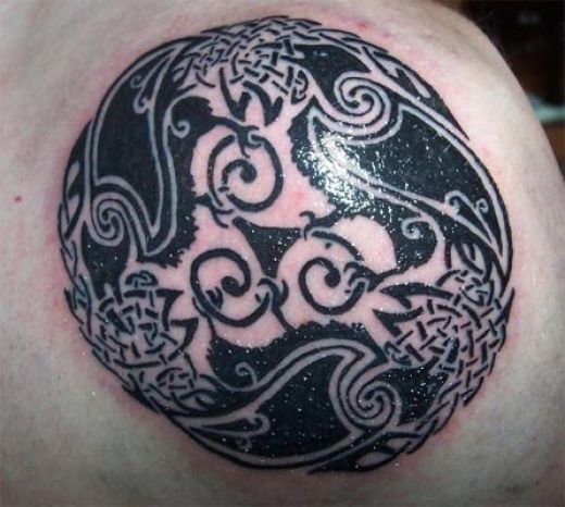 Dragon Tattoo Meaning. Tribal Dragon Tattoo The
