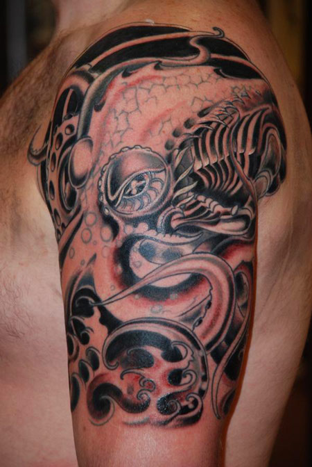 Ink Art Tattoos scours the web for the best in Octopus tattoos, tribal, 