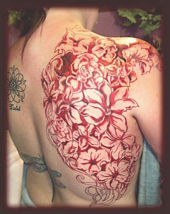 tattoo art flowers