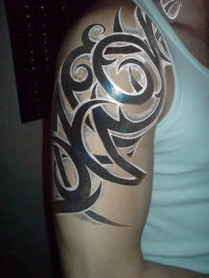half sleeve tattoos. tribal half sleeve tattoos
