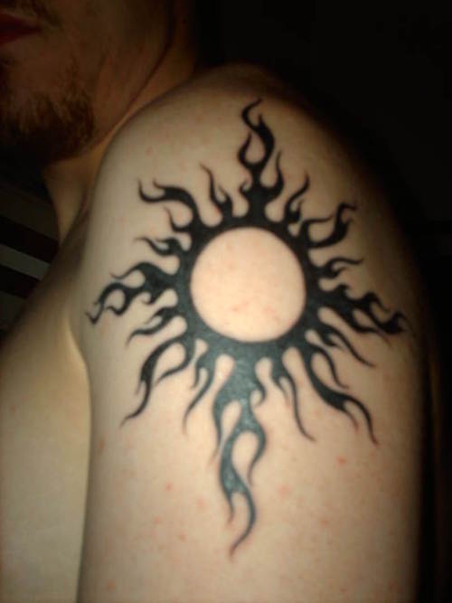 Tribal Sun Tattoo Pictures Gallery tribal sun tattoo photos submitted