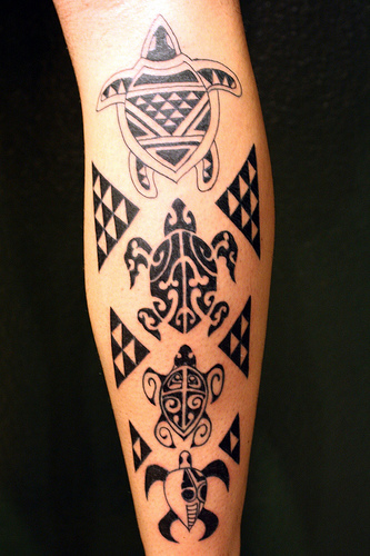 tribal turtle tattoos